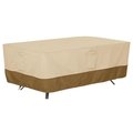 Classic Accessories Rectangle Table Cover Pebbble 55-565-011501-HBFR